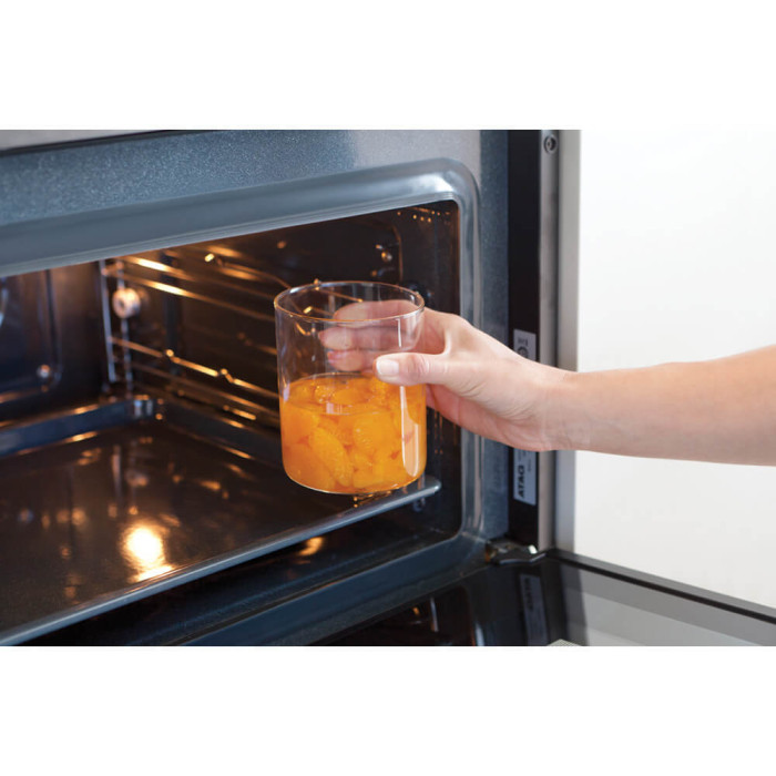 Стъклен буркан Brabantia Stackable 0.6L, Dark Grey - Кухня