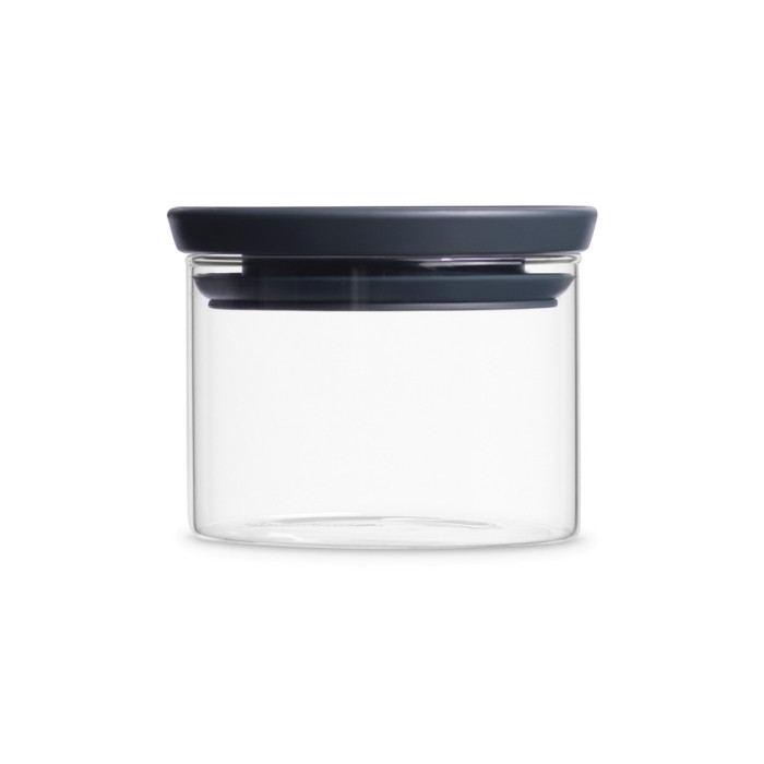 Стъклен буркан Brabantia Stackable 0.3L, Dark Grey - Кухня