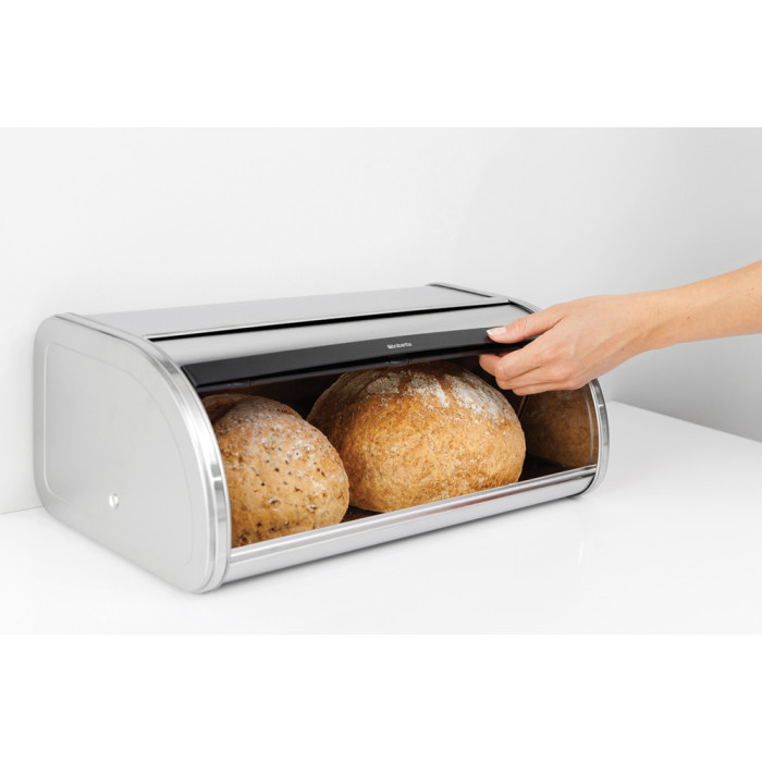 Кутия за хляб Brabantia Roll Top Brilliant Steel - Кухня