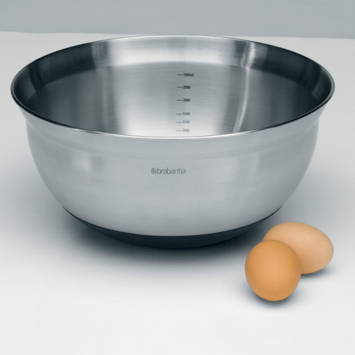 Купа за бъркане Brabantia Profile 3L, Matt Steel / Black - Кухня