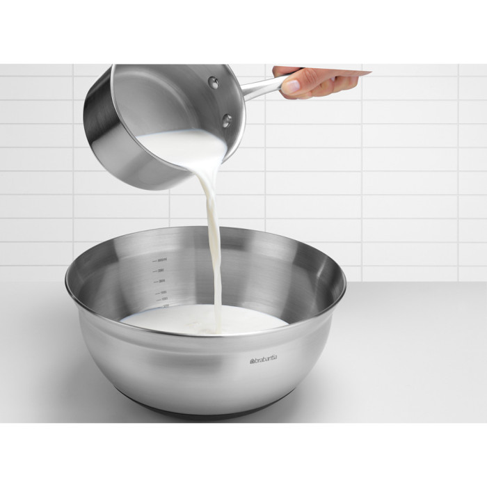 Купа за бъркане Brabantia Profile 3L, Matt Steel / Black - Кухня
