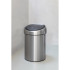 Кош за смет Brabantia Touch Bin 3L, Matt Steel Fingerprint Proof - Баня и почистване