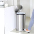 Кош за смет с педал Brabantia Silent Twin 2x20L, Matt Steel Fingerprint Proof Кош за смет с педал Brabantia Silent Twin 2x20L, Matt Steel Fingerprint Proof - Баня и почистване
