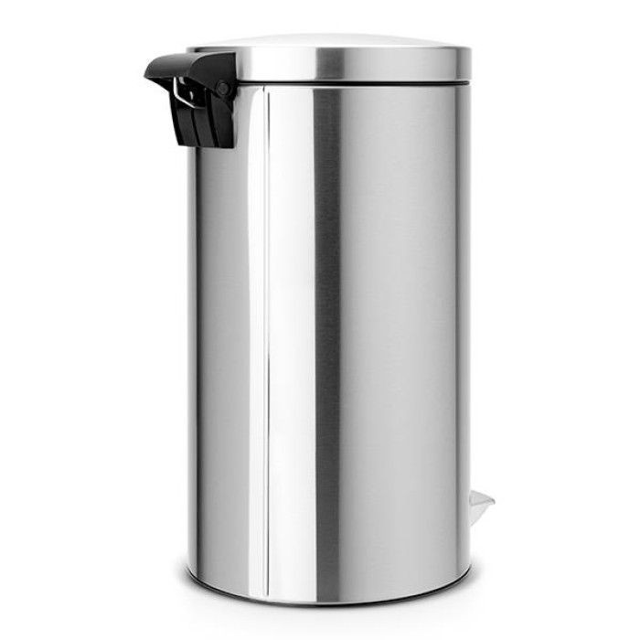 Кош за смет с педал Brabantia Silent Twin 2x20L, Matt Steel Fingerprint Proof Кош за смет с педал Brabantia Silent Twin 2x20L, Matt Steel Fingerprint Proof - Баня и почистване