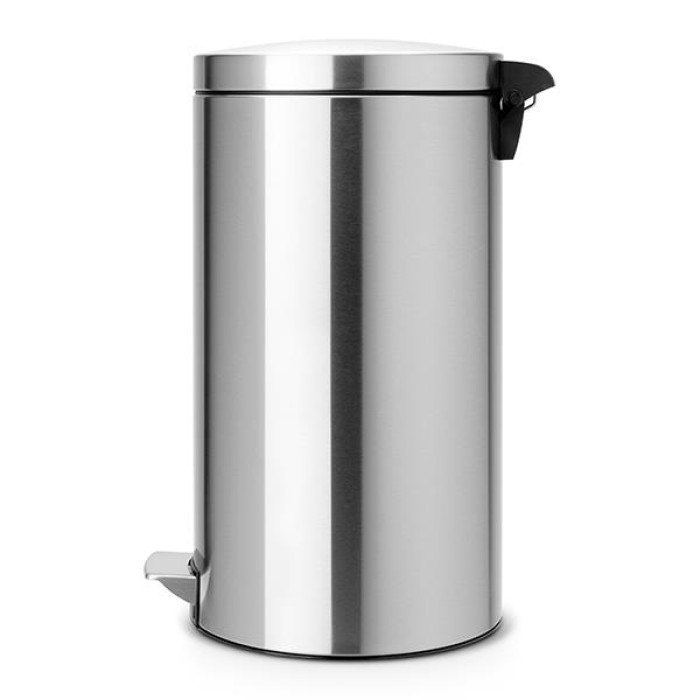 Кош за смет с педал Brabantia Silent Twin 2x20L, Matt Steel Fingerprint Proof Кош за смет с педал Brabantia Silent Twin 2x20L, Matt Steel Fingerprint Proof - Баня и почистване