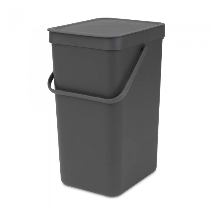 Кош за смет за разделно събиране Brabantia Sort&Go 16L, Dark Grey Кош за смет за разделно събиране Brabantia Sort&Go 16L, Dark Grey - Баня и почистване