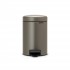 Кош за смет с педал Brabantia NewIcon 3L, Platinum - Баня и почистване