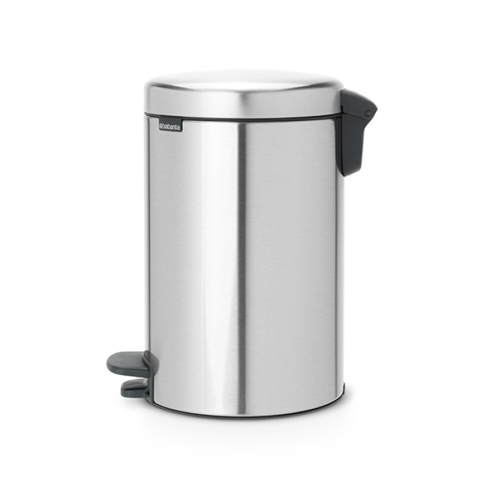 Кош за смет с педал Brabantia NewIcon 12L, Matt Steel Fingerprint Proof Кош за смет с педал Brabantia NewIcon 12L, Matt Steel Fingerprint Proof - Баня и почистване
