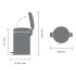 Кош за смет с педал Brabantia NewIcon 12L, Matt Steel Fingerprint Proof - Баня и почистване