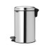 Кош за смет с педал Brabantia NewIcon 12L, Brilliant Steel, метална кофа Кош за смет с педал Brabantia NewIcon 12L, Brilliant Steel, метална кофа - Баня и почистване