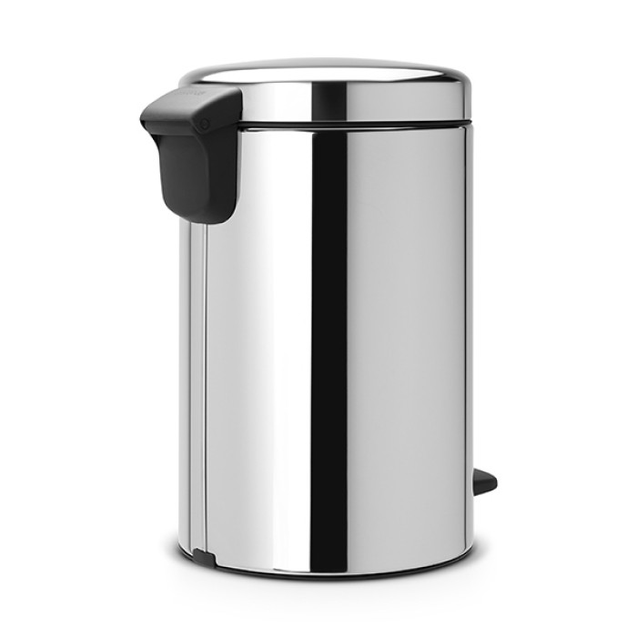 Кош за смет с педал Brabantia NewIcon 12L, Brilliant Steel, метална кофа Кош за смет с педал Brabantia NewIcon 12L, Brilliant Steel, метална кофа - Баня и почистване