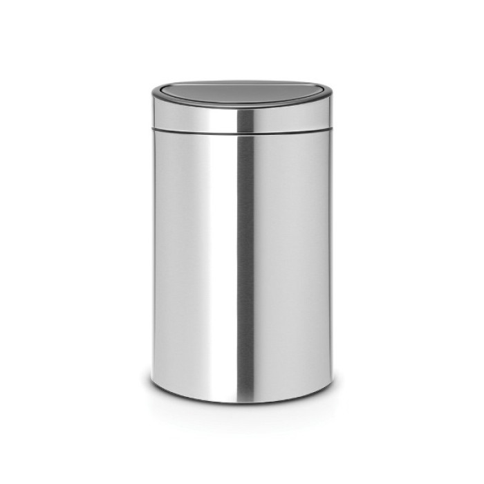 Кош за смет Brabantia Touch Bin New Recycle 23+10L, Matt Steel Fingerprint Proof Кош за смет Brabantia Touch Bin New Recycle 23+10L, Matt Steel Fingerprint Proof - Баня и почистване