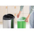 Кош за смет Brabantia Touch Bin New Recycle 23+10L, Matt Steel Fingerprint Proof - Баня и почистване