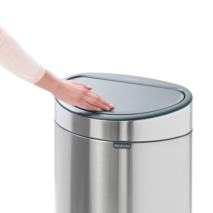 Кош за смет Brabantia Touch Bin New 40L, Matt Steel - Баня и почистване
