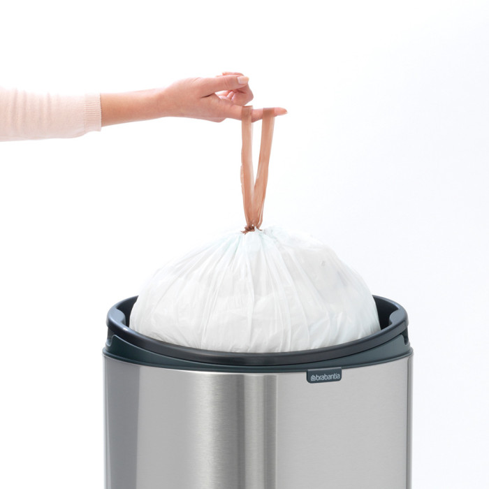 Кош за смет Brabantia Touch Bin New 40L, Matt Steel - Баня и почистване