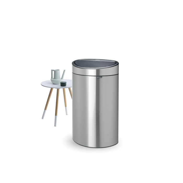 Кош за смет Brabantia Touch Bin New 40L, Matt Steel - Баня и почистване