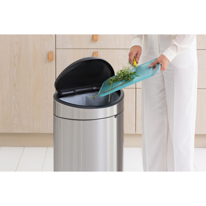 Кош за смет Brabantia Touch Bin New 40L, Matt Steel - Баня и почистване
