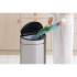 Кош за смет Brabantia Touch Bin New 40L, Matt Steel - Баня и почистване