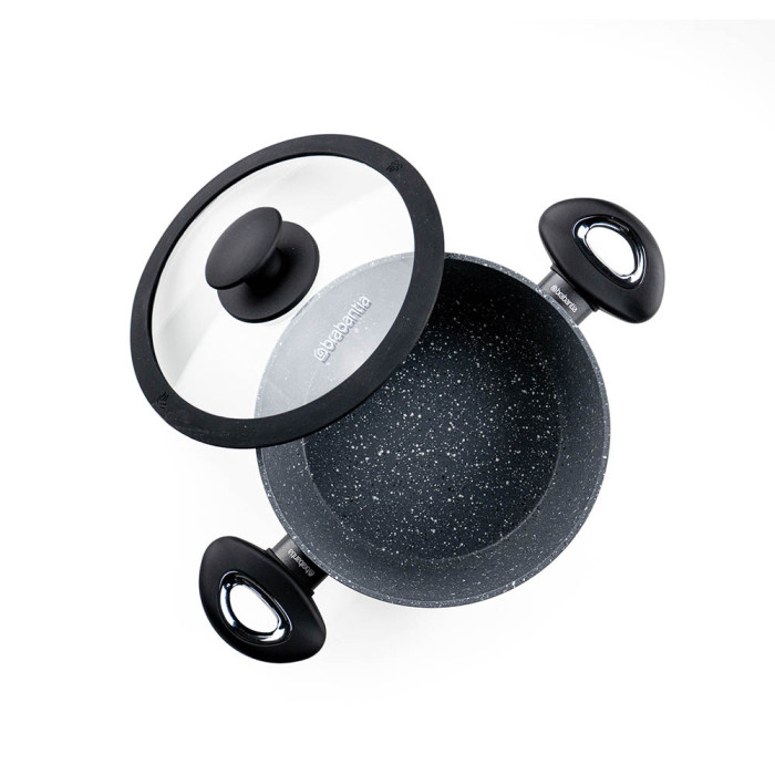 Тенджера Brabantia Rock 20cm 2.4L с капак Тенджера Brabantia Rock 20cm 2.4L с капак - Кухня