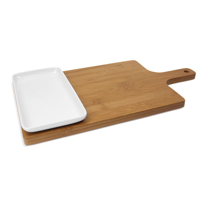К-т дъска за рязане с плато LF FR-1REB, 29x20x3.7 cm - Кухня