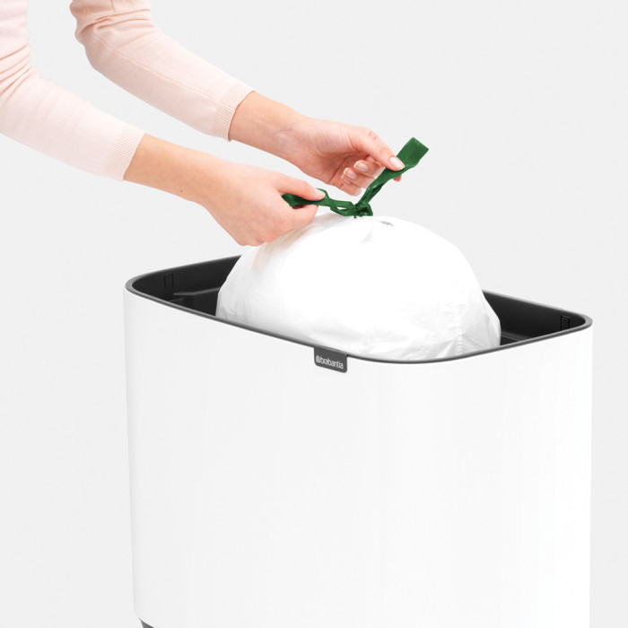 Кош за смет Brabantia Bo Touch 11/23L, White - Баня и почистване