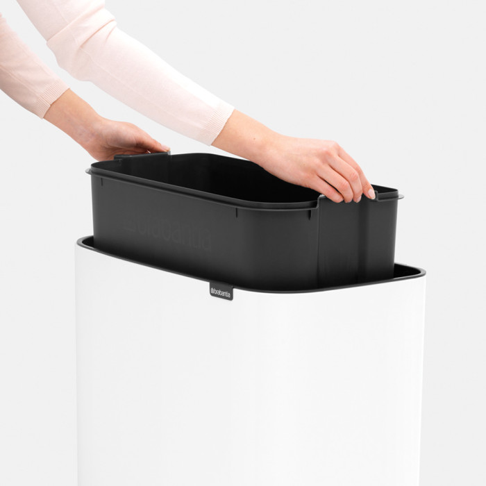 Кош за смет Brabantia Bo Touch 11/23L, White - Баня и почистване