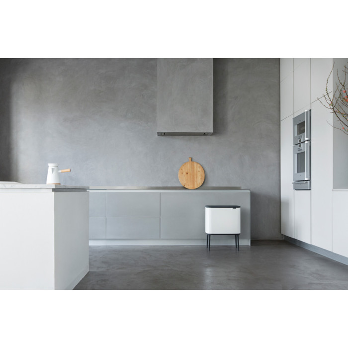 Кош за смет Brabantia Bo Touch 11/23L, White - Баня и почистване