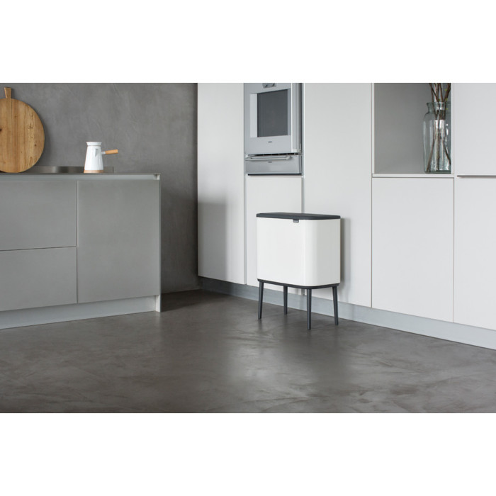Кош за смет Brabantia Bo Touch 11/23L, White - Баня и почистване