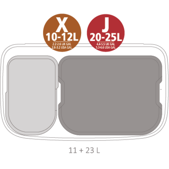Кош за смет Brabantia Bo Touch 11/23L, White Кош за смет Brabantia Bo Touch 11/23L, White - Баня и почистване