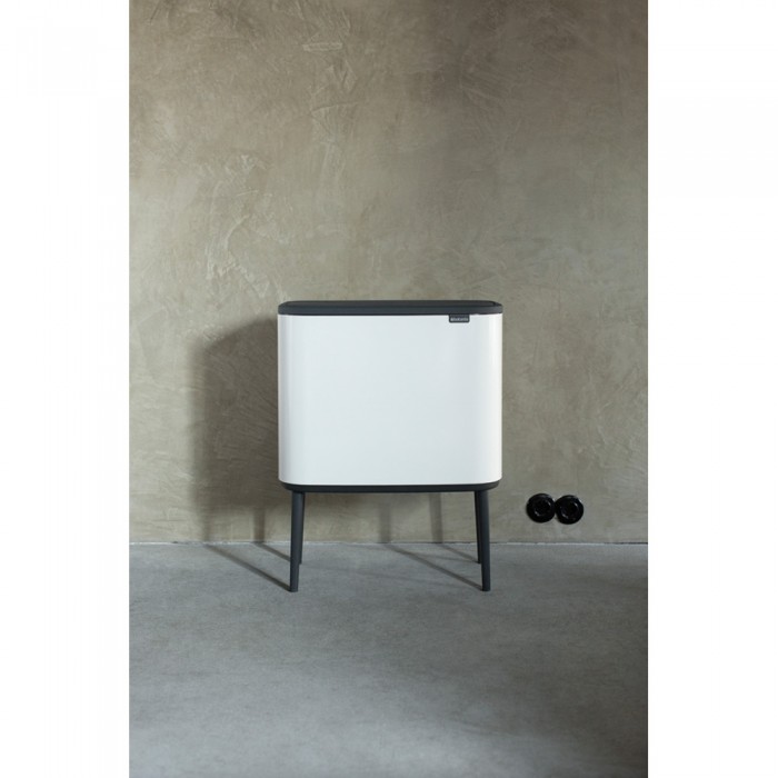 Кош за смет Brabantia Bo Touch 3x11L, White - Баня и почистване