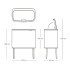 Кош за смет Brabantia Bo Touch 3x11L, White Кош за смет Brabantia Bo Touch 3x11L, White - Баня и почистване