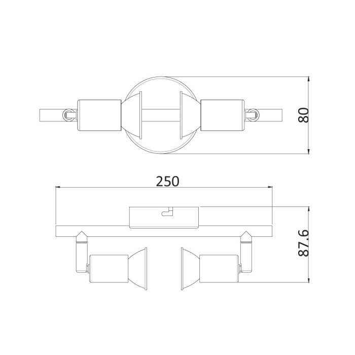 Спот 2-ка Jess, GU10, 2 x 50W Спот 2-ка Jess, GU10, 2 x 50W - Електроуреди
