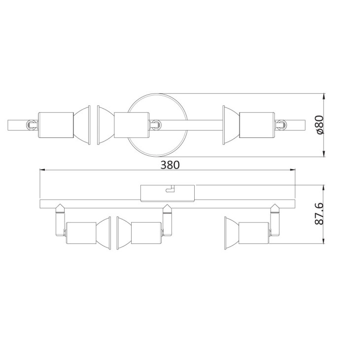 Спот 3-ка Jess, GU10 3 x 50W Спот 3-ка Jess, GU10 3 x 50W - Електроуреди