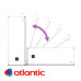 Мултипозиционен бойлер Atlantic Vertigo Steatite Wi-Fi 50 Silver, 40 литра - 831217