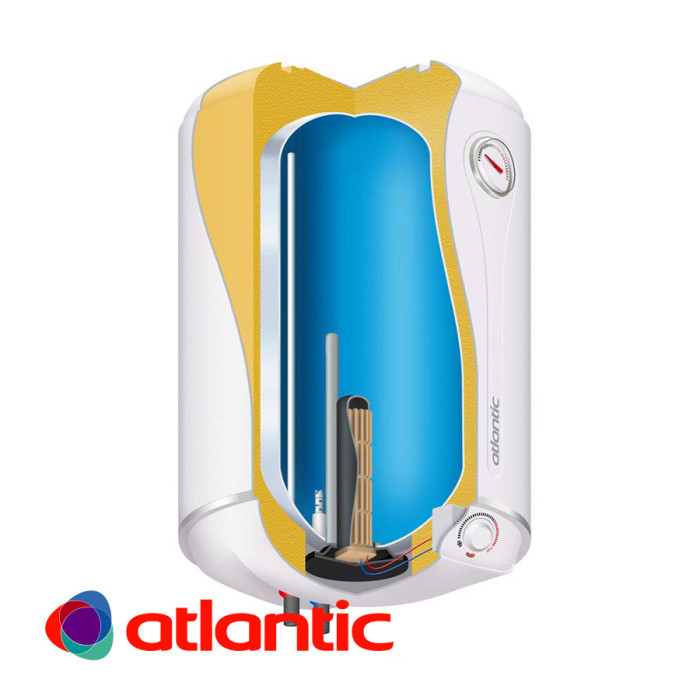 Електрически бойлер Atlantic, Steatite Turbo 50 литра, 2100 W, сух керамичен нагревател - 841242 Електрически бойлер Atlantic, Steatite Turbo 50 литра, 2100 W, сух керамичен нагревател - 841242 - Бойлери
