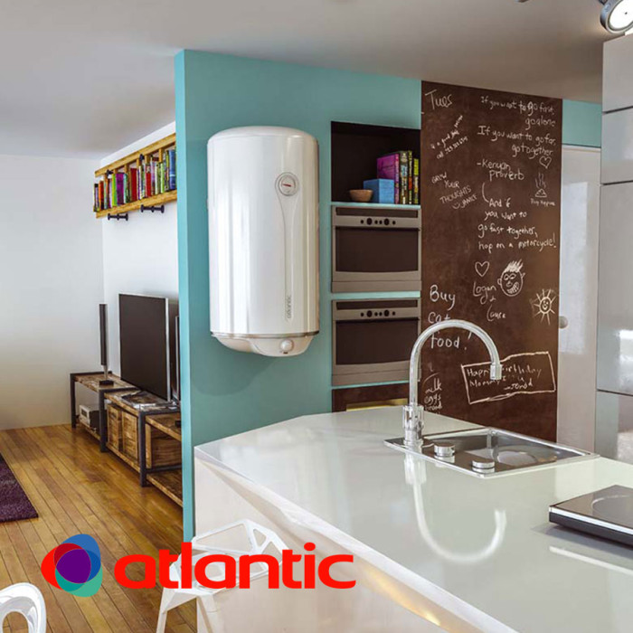 Електрически бойлер Atlantic, Steatite Turbo 50 литра, 2100 W, сух керамичен нагревател - 841242 Електрически бойлер Atlantic, Steatite Turbo 50 литра, 2100 W, сух керамичен нагревател - 841242 - Бойлери