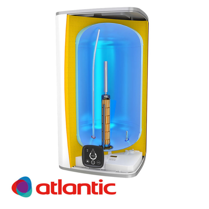 Бойлер Atlantic Steatite CUBE Wi-Fi 75 литра бял 854028 Бойлер Atlantic Steatite CUBE Wi-Fi 75 литра бял 854028 - Битови бойлери за дома