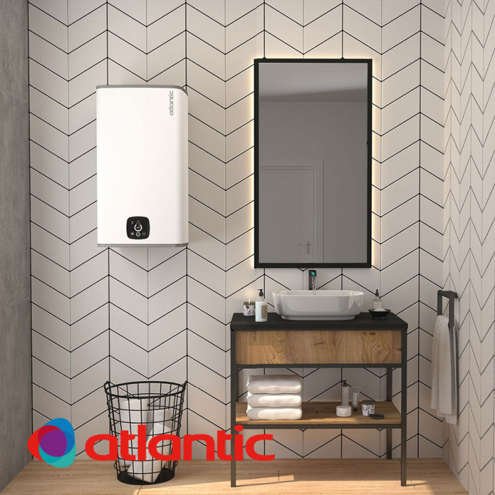 Бойлер Atlantic Steatite CUBE Wi-Fi 75 литра бял 854028 Бойлер Atlantic Steatite CUBE Wi-Fi 75 литра бял 854028 - Битови бойлери за дома