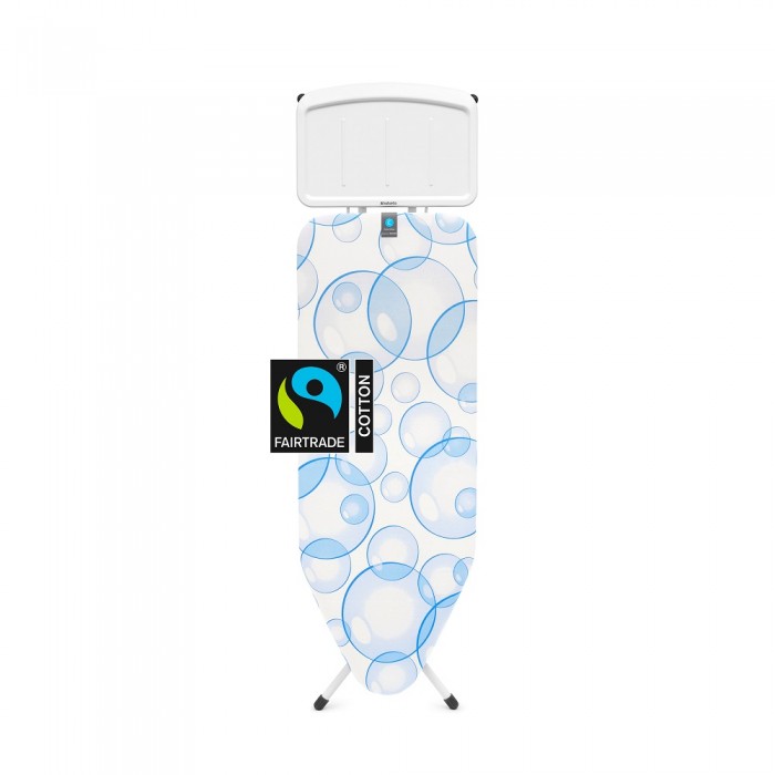 Маса за гладене Brabantia C 124x45cm с поставка за парогенератор, PerfectFlow Bubbles Маса за гладене Brabantia C 124x45cm с поставка за парогенератор, PerfectFlow Bubbles - Баня и почистване
