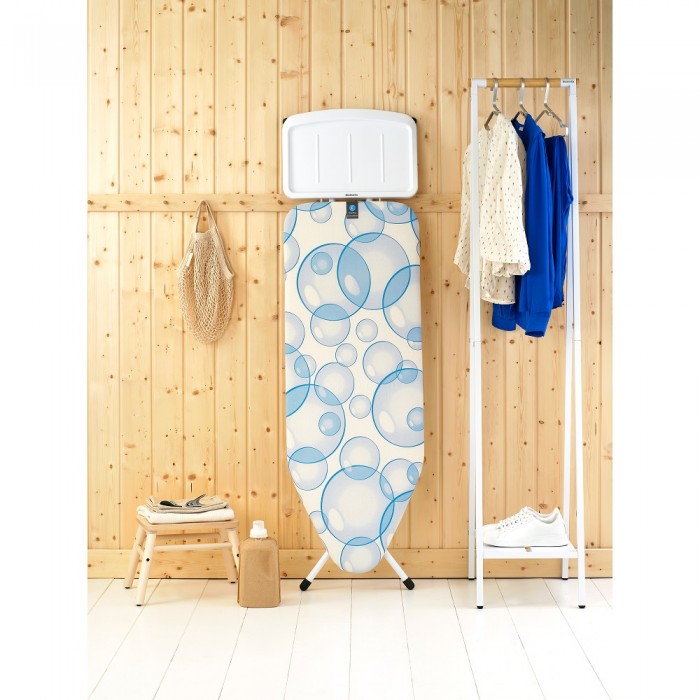 Маса за гладене Brabantia C 124x45cm с поставка за парогенератор, PerfectFlow Bubbles Маса за гладене Brabantia C 124x45cm с поставка за парогенератор, PerfectFlow Bubbles - Баня и почистване