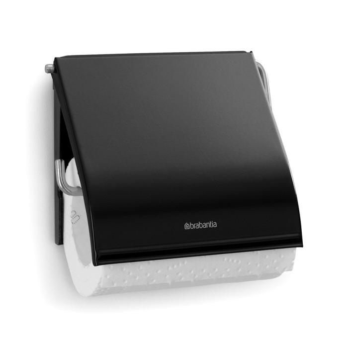 Държач за тоалетна хартия Brabantia ReNew Matt Black - Баня и почистване