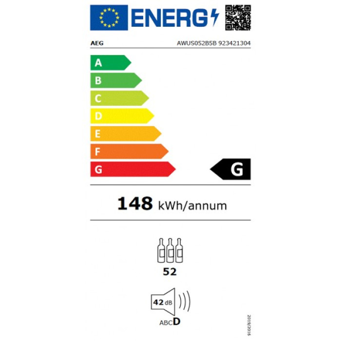 Охладител за вино AEG AWUS052B5B Охладител за вино AEG AWUS052B5B - Винарни