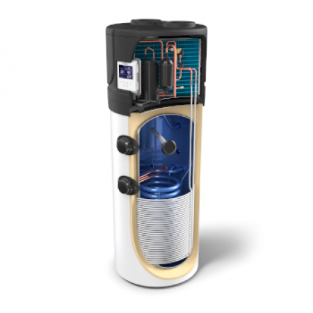 Бойлер Tesy AquaТhermica с топлообменник AQUATHERMICA HPWH 2.1 FS 200 U 02 S