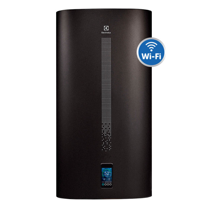 Електрически бойлер Electrolux, EWH 80 SI BE, 65 литра, 2000 W, сух нагревател, Wi-Fi, мултипозиционен, черен Електрически бойлер Electrolux, EWH 80 SI BE, 65 литра, 2000 W, сух нагревател, Wi-Fi, мултипозиционен, черен - Бойлери