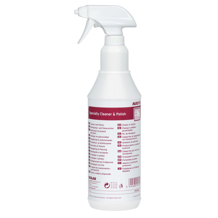 Почистващ препарат Ecolab Kay Specialty Cleaner & Polish 1l. Почистващ препарат Ecolab Kay Specialty Cleaner & Polish 1l. - Консумативи