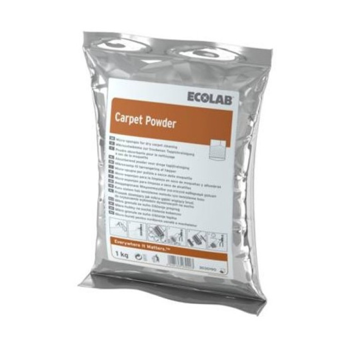 Препарат за почистване на килими и тапицерии Ecolab Carpet Powder 1кг. Препарат за почистване на килими и тапицерии Ecolab Carpet Powder 1кг. - Консумативи