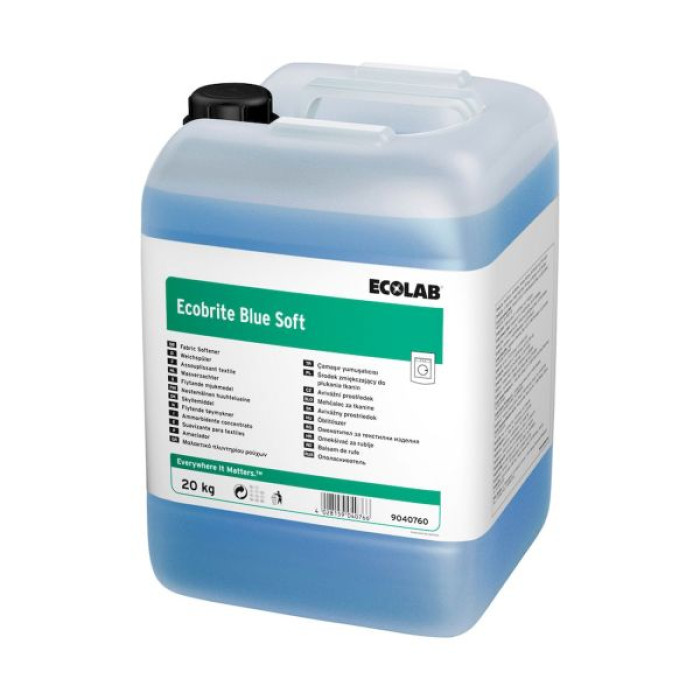 Омекотител за тъкани Ecolab Ecobrite Blue Soft 20кг Омекотител за тъкани Ecolab Ecobrite Blue Soft 20кг - Консумативи