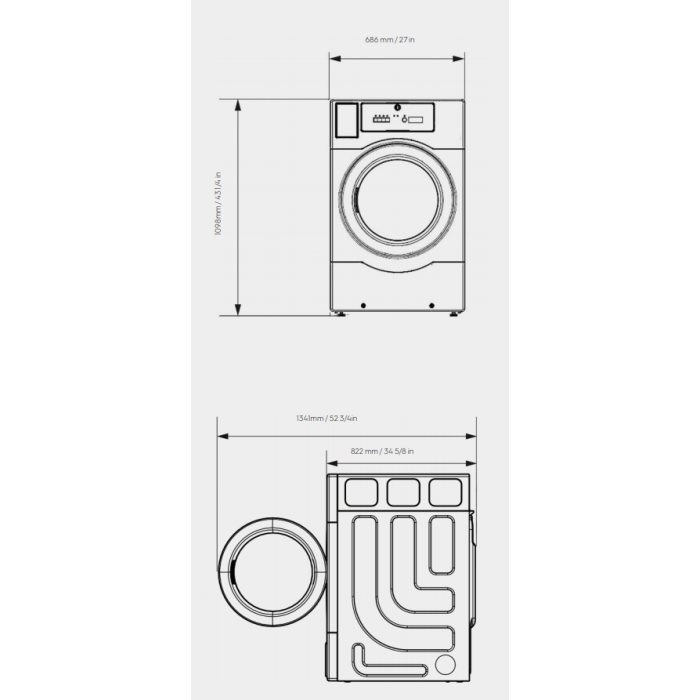 ПРОФЕСИОНАЛНА СУШИЛНЯ ELECTROLUX TE1220E ПРОФЕСИОНАЛНА СУШИЛНЯ ELECTROLUX TE1220E - Професионални сушилни