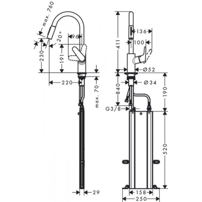 Смесител за кухня hansgrohe M4116-H24 Смесител за кухня hansgrohe M4116-H24 - Смесители