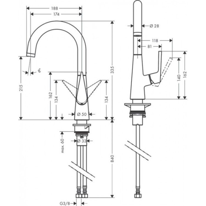 Смесител за кухня hansgrohe M511-H220 Смесител за кухня hansgrohe M511-H220 - Смесители